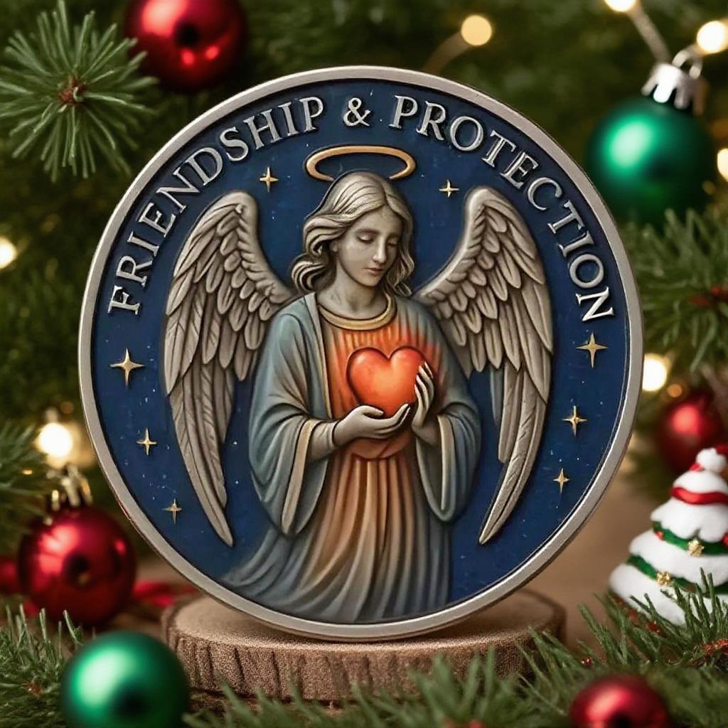 🎁 Angel of Friendship & Protection Commemorative Coin - Perfect Holiday & Special Occasion Gift 💝