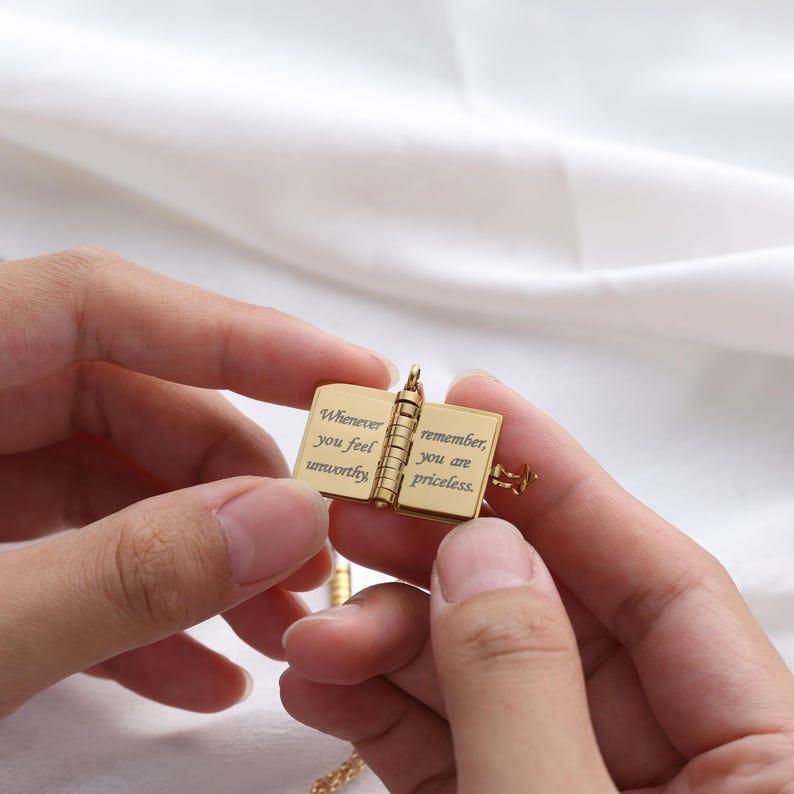 ✨ My Little Star Book Necklace - A Heartfelt Gift for Daughter (Perfect for Birthdays & Holidays!) 💖