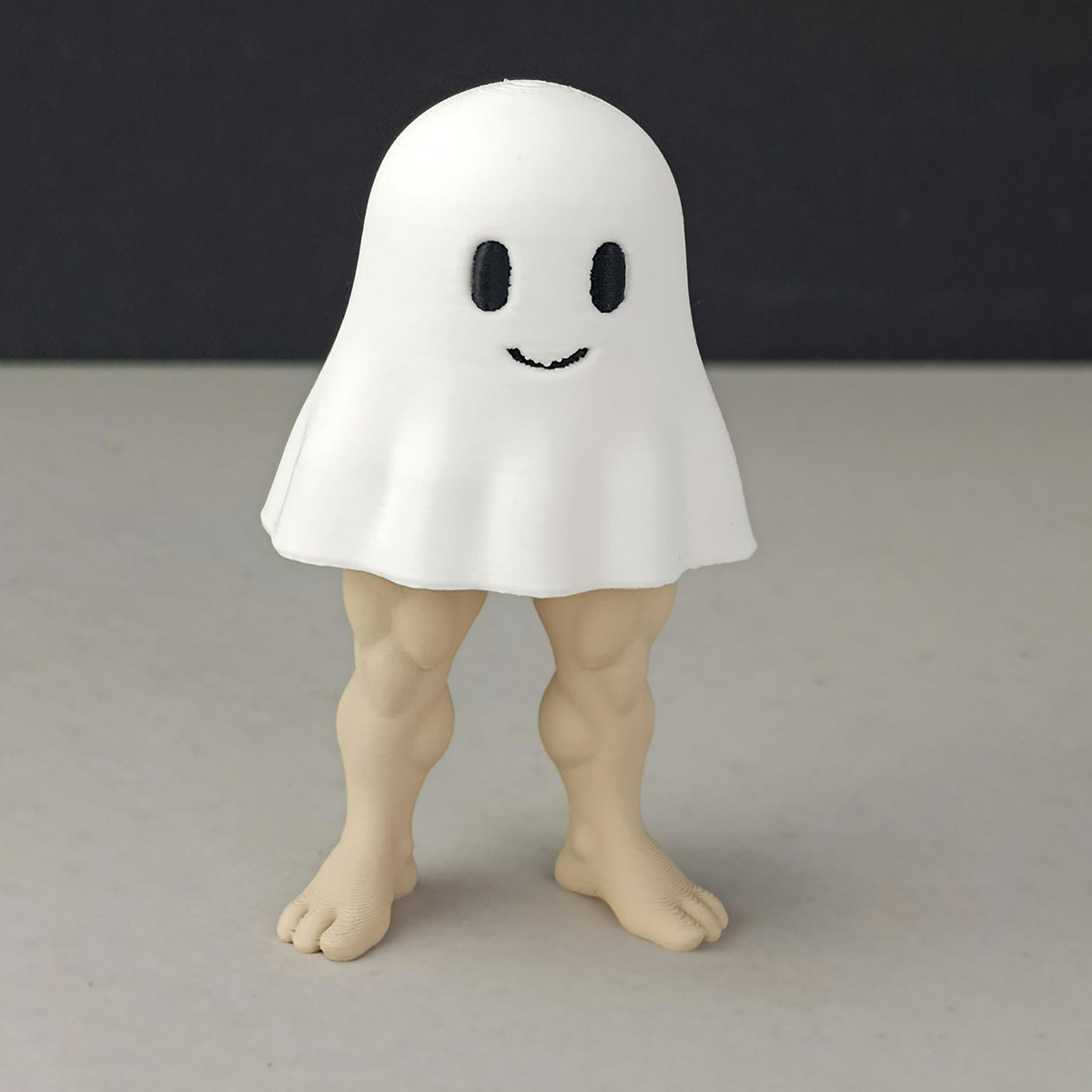 🎁💪 Muscular Legs Ghost Figurine - Perfect Gift for Halloween & Special Occasions!