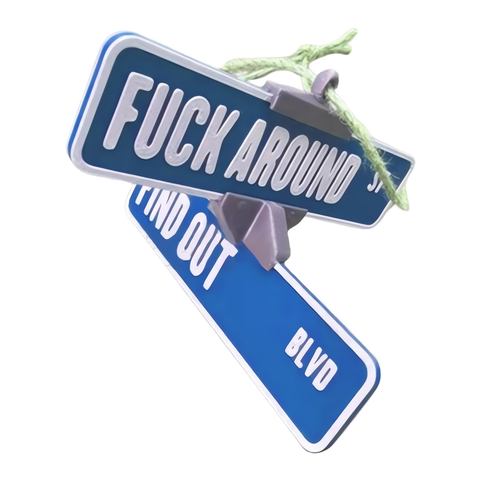 Fuck Around and Find Out Street Sign Hanger 🎁✨ - Perfect Gift for Holidays & Special Occasions