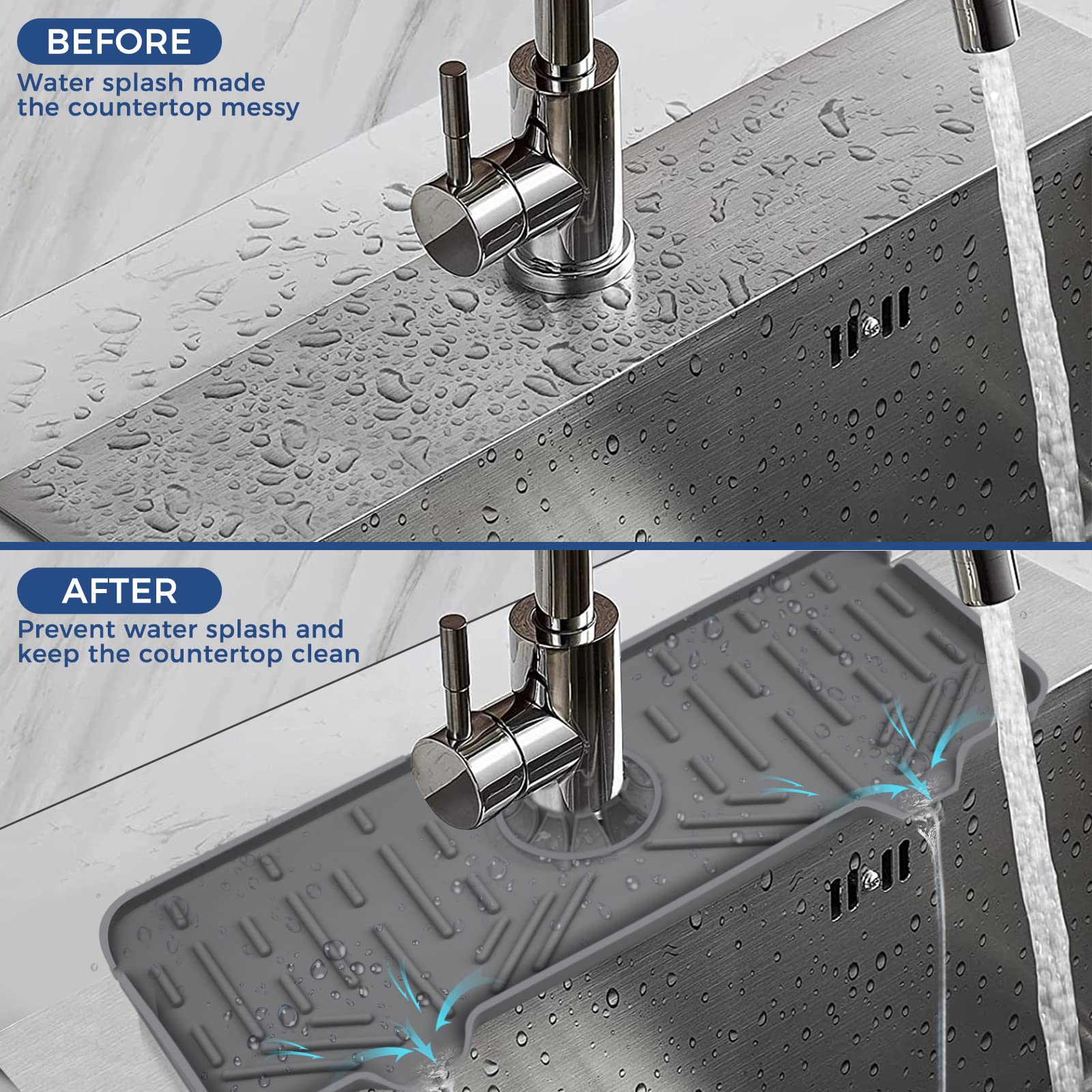 🎁✨ Silicone Faucet Handle Drip Catcher Mat – Perfect Holiday & Special Occasion Gift (Buy 3 Get Free Shipping!)