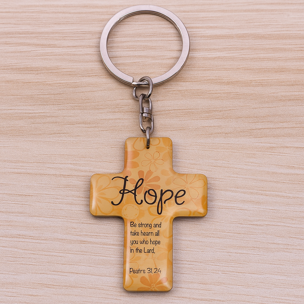 โ๏ธ Scripture Cross Keychain - Inspirational Gift for Christmas, Baptism & Special Occasions ๐๐