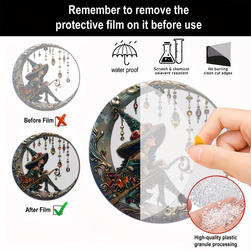 🧙‍♀️✨ Personalized Witch Suncatcher - Perfect Holiday & Gift Occasion Ornament