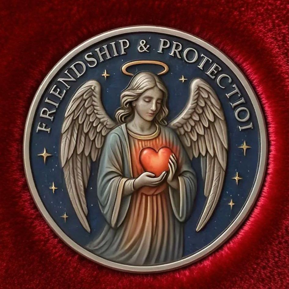 🎁 Angel of Friendship & Protection Commemorative Coin – Perfect Gift for Holidays & Special Occasions ✨