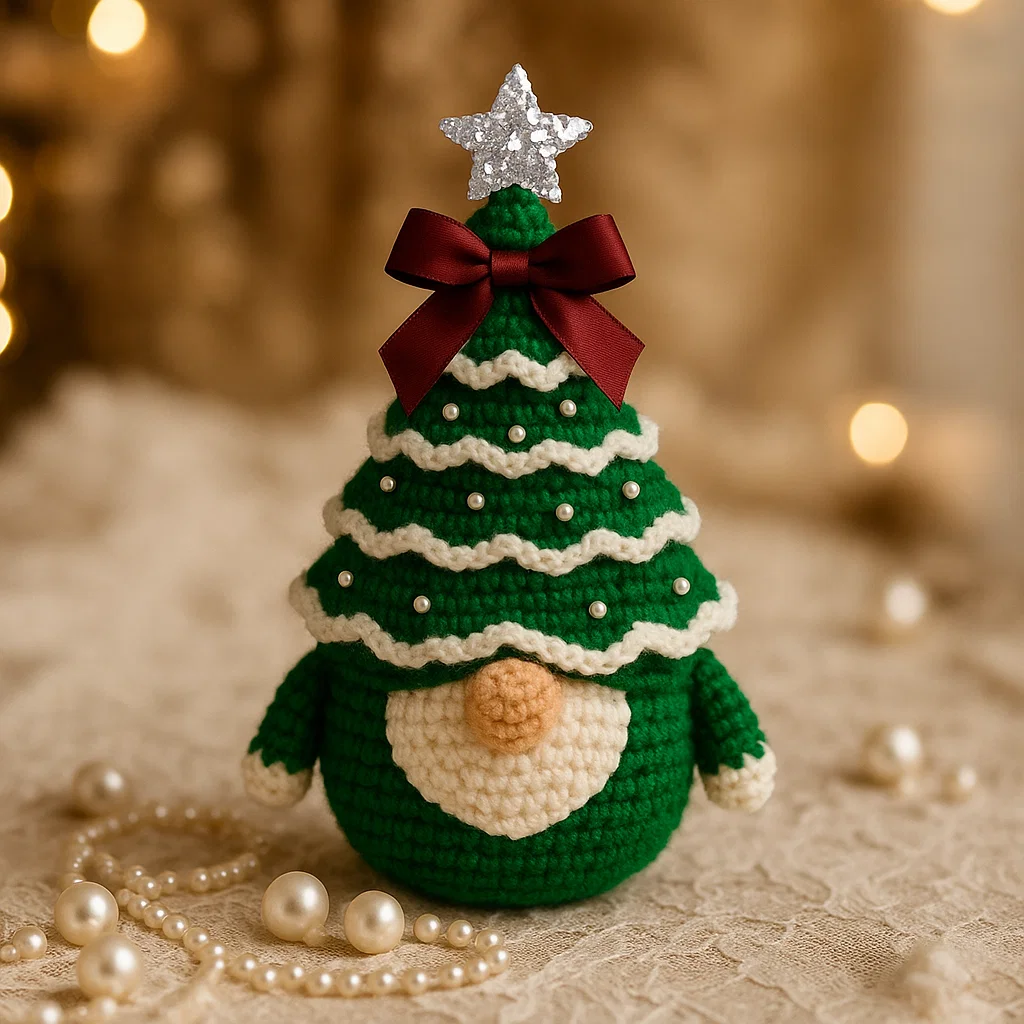Crochet Christmas Tree Gnome 🎁✨ – Perfect Holiday Gift for Special Occasions
