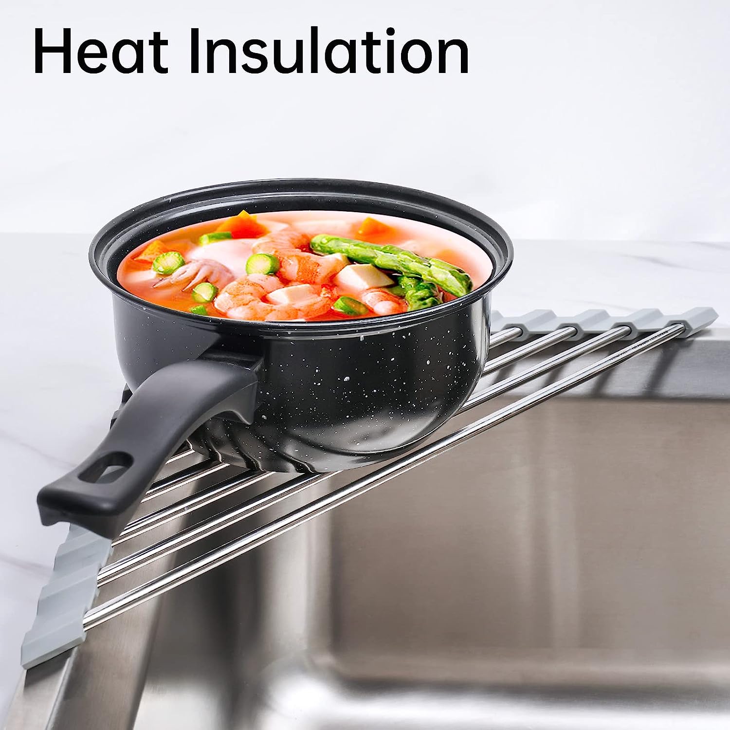 ✨ Triangle Roll-Up Sink Drainer - Perfect Holiday & Special Occasion Gift! 🎁