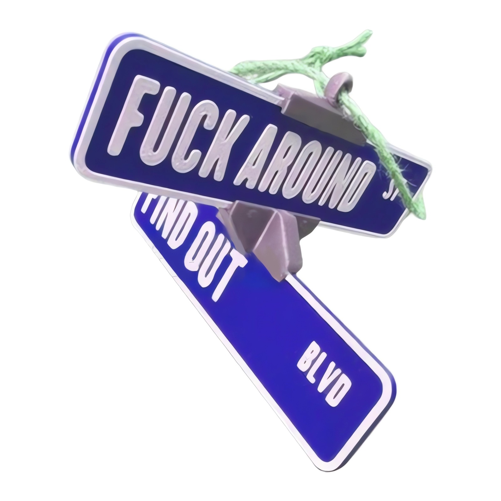Fuck Around and Find Out Street Sign Hanger 🎁✨ - Perfect Gift for Holidays & Special Occasions
