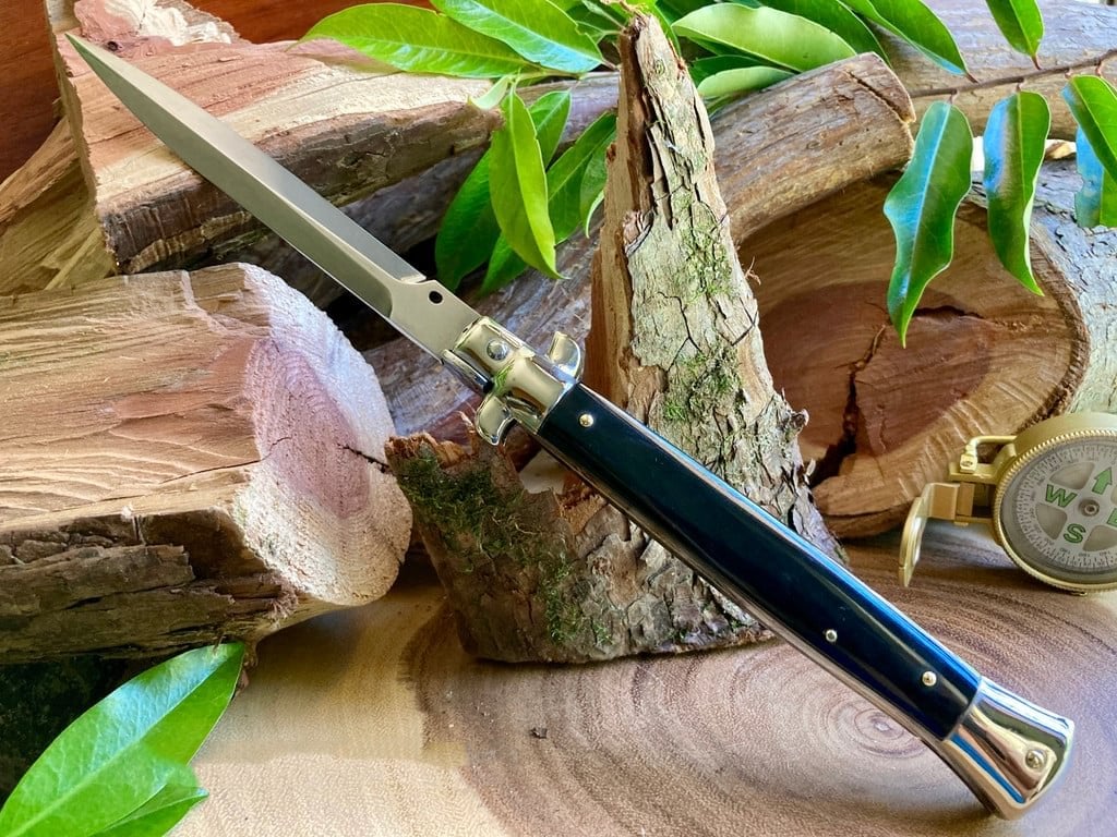 ✨ Pure Handmade Old School Italian Stiletto Pocket Knife - Perfect Gift for Holidays & Special Occasions 🎁