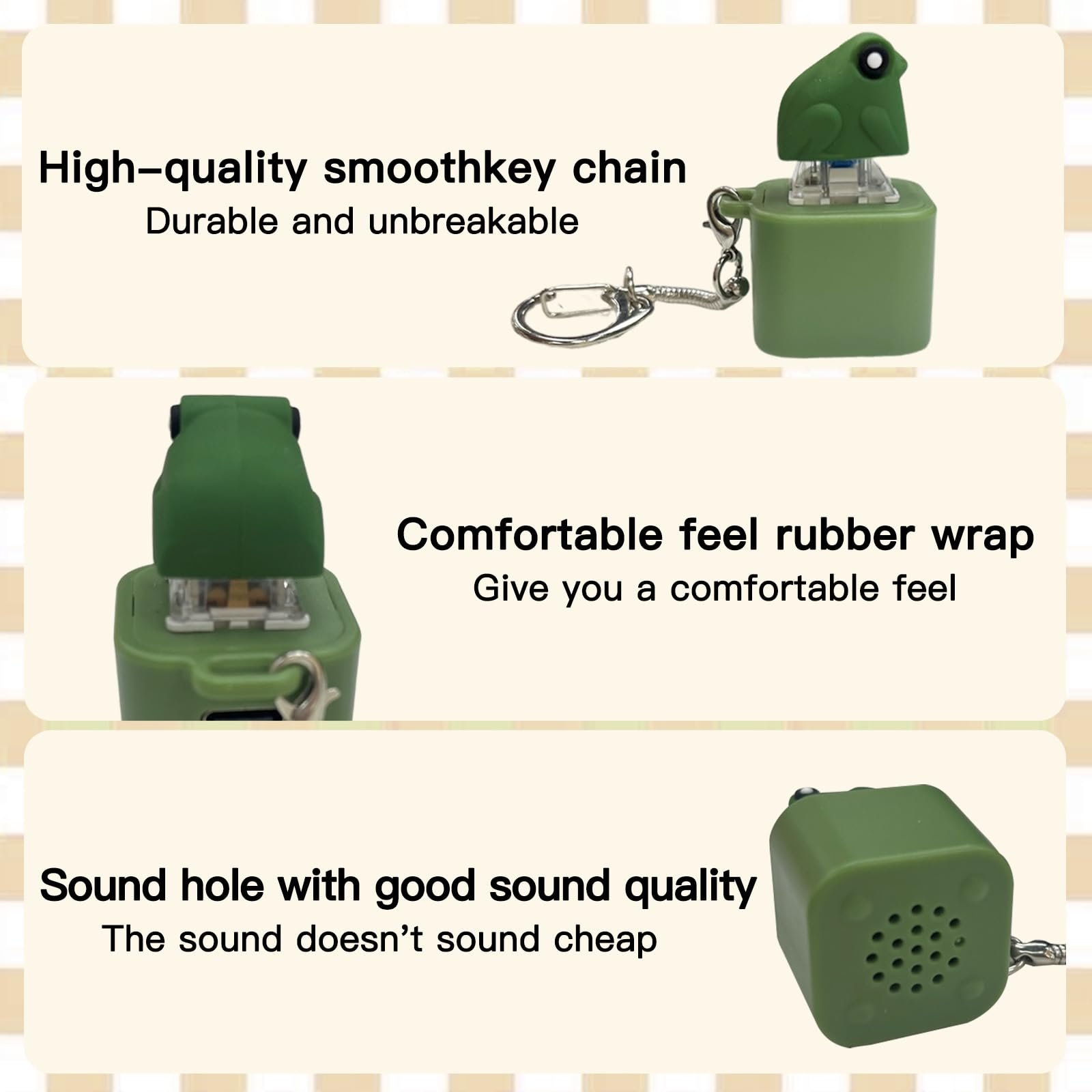 ๐ Perfect Gift Rechargeable Frog Croaking Keychain - Fun Present for Holidays & Special Occasions ๐ธ