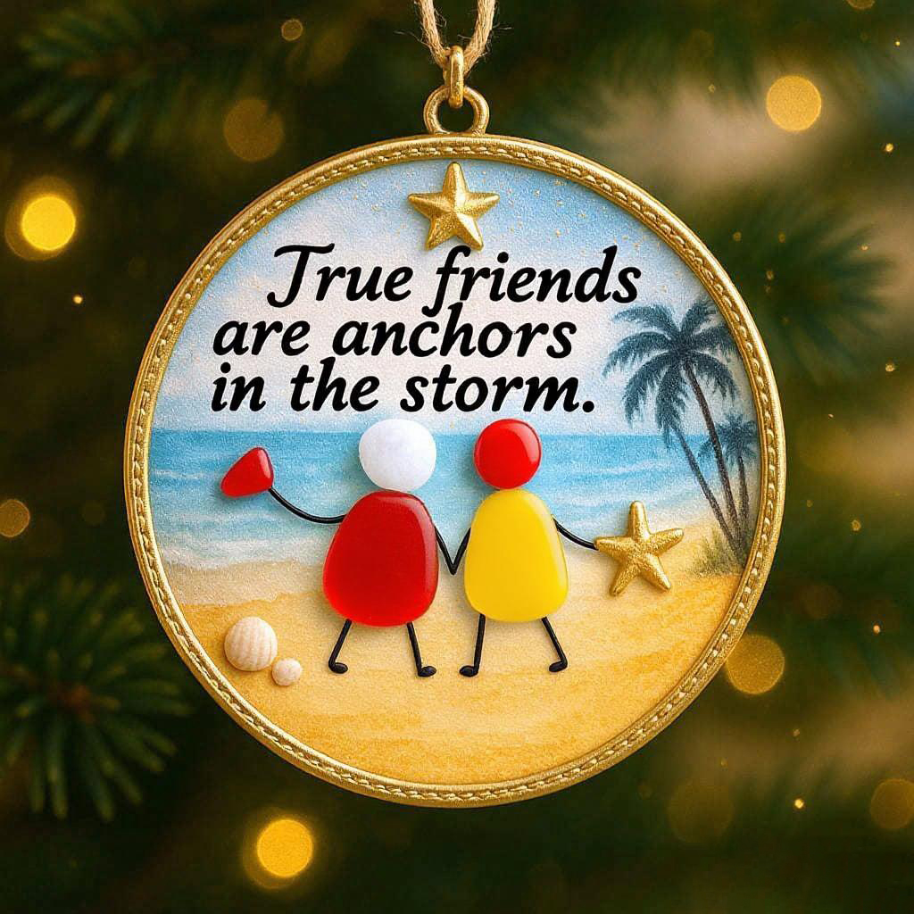 🌊💖Coastal Friendship Ornament – Perfect Holiday & Special Occasion Gift 🎁