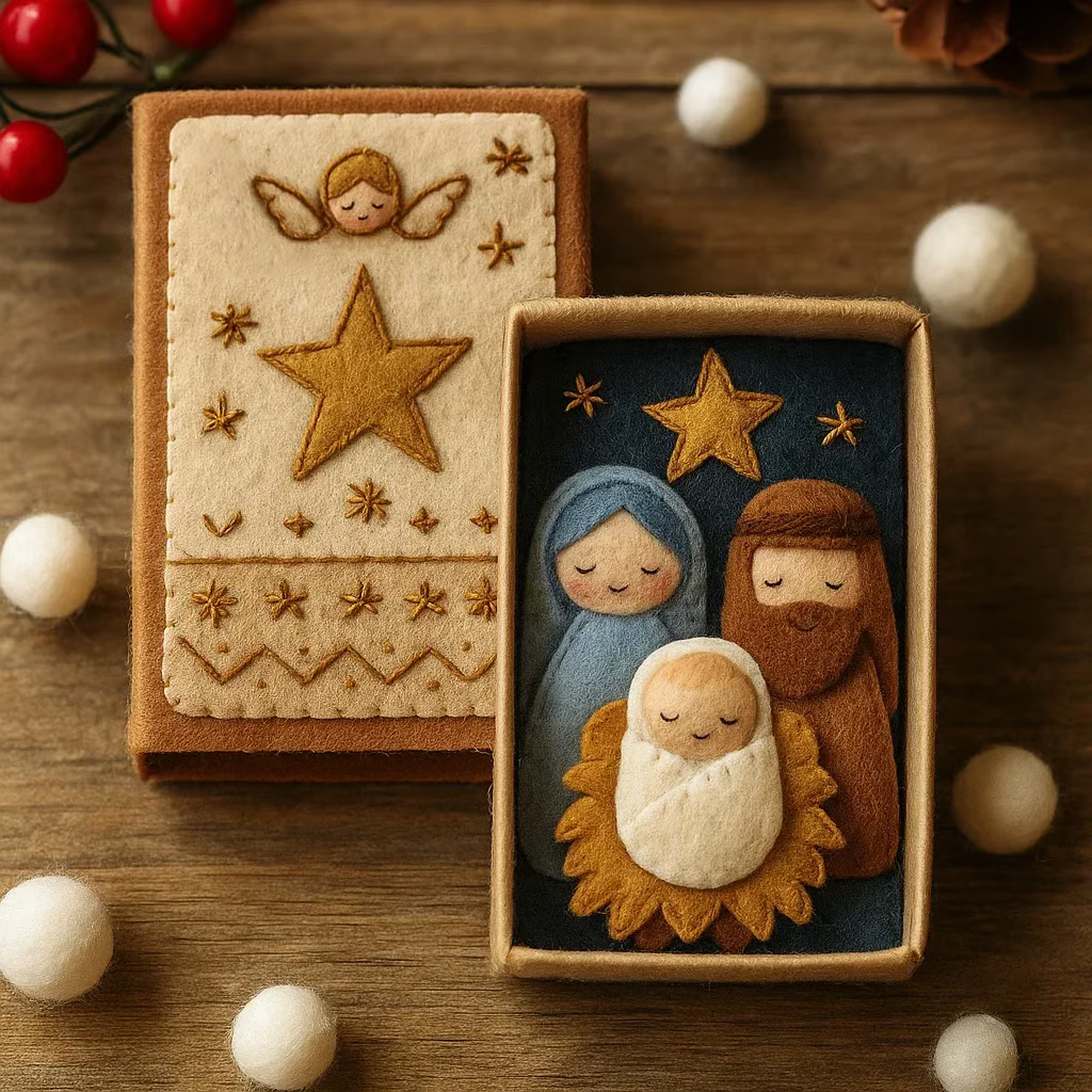 β¨ Handmade Felt Nativity Scene - Perfect Holiday Gift π