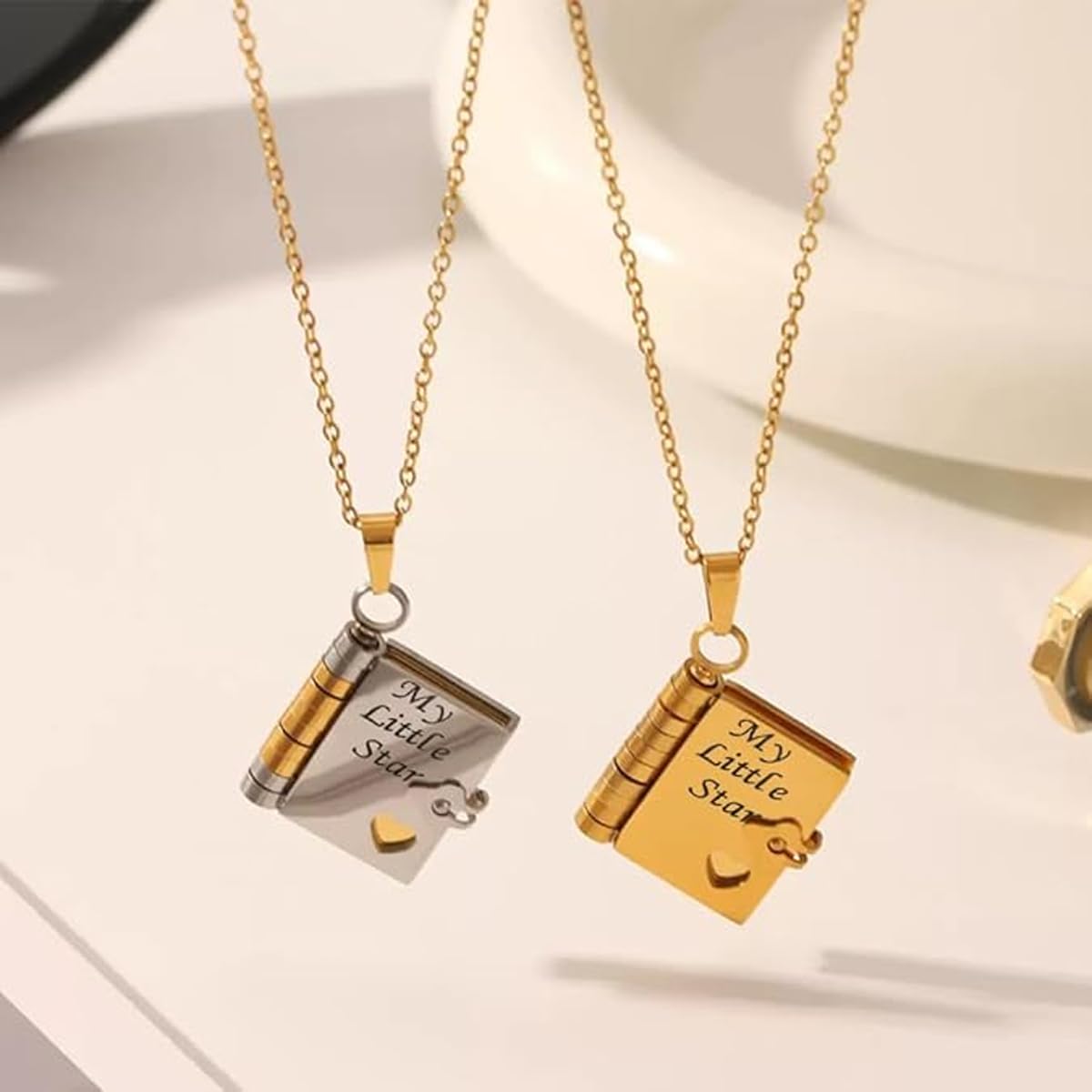 ✨ My Little Star Book Necklace - A Heartfelt Gift for Daughter (Perfect for Birthdays & Holidays!) 💖