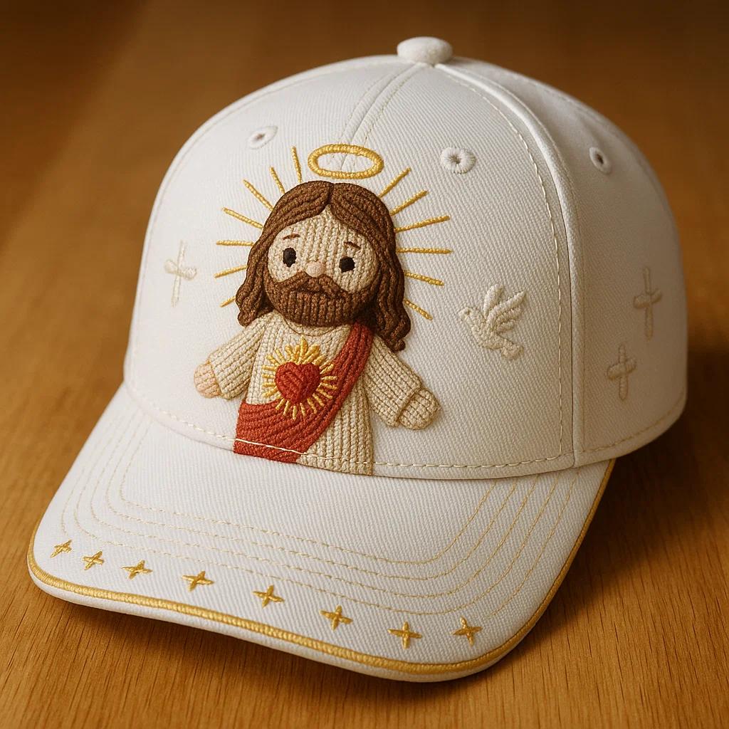 🎁✨ Sacred Heart Jesus Baseball Cap - Perfect Gift for Holidays & Special Occasions