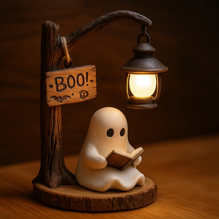 🎁 BOO! Cute Ghost Reading Lantern - Perfect Holiday & Special Occasion Gift! 👻