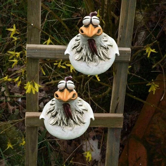 🎁Whimsical Chicken Garden Fence Decor – Perfect Holiday & Special Occasion Gift!🐔