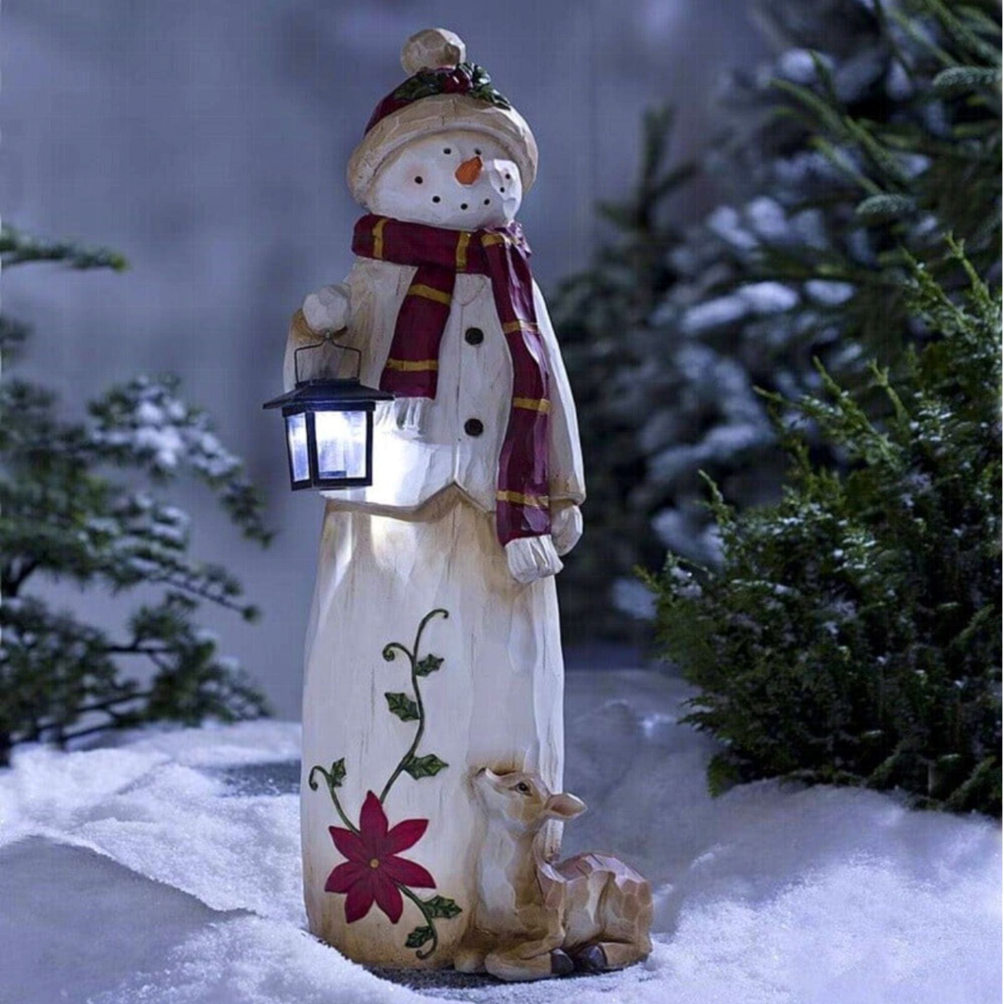 🎁✨ Handmade Snowman With Lantern – Perfect Holiday & Special Occasion Gift!