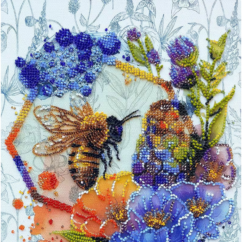 🎁✨ Raven DIY Bead Embroidery Kit – Perfect Gift for Holidays & Special Occasions