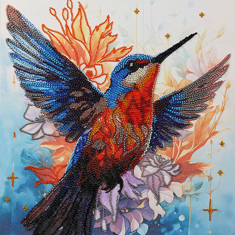 🎁✨ Raven DIY Bead Embroidery Kit – Perfect Gift for Holidays & Special Occasions