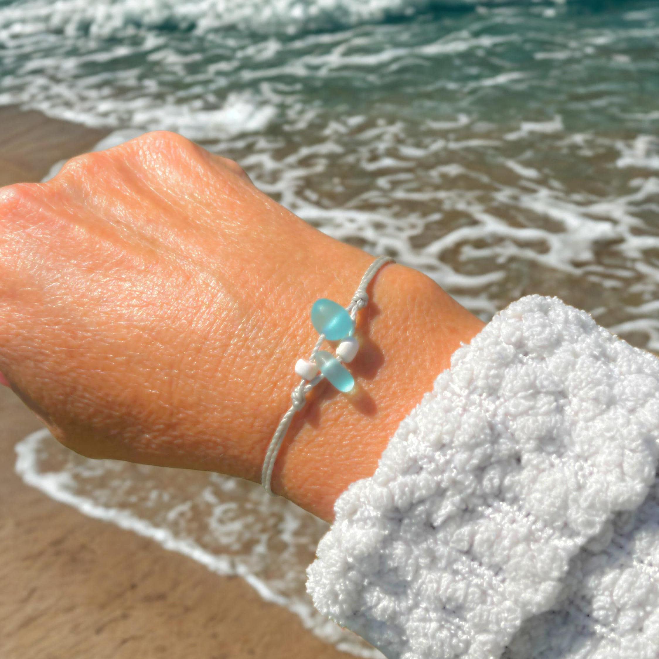 ✨ Soul Sister Sea Glass Bracelet - Perfect Gift for Holidays & Special Occasions 💝