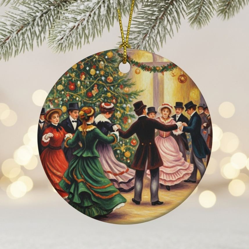🎨✨ Famous Paintings Inspired Christmas Ornaments – Perfect Holiday & Special Occasion Gift!