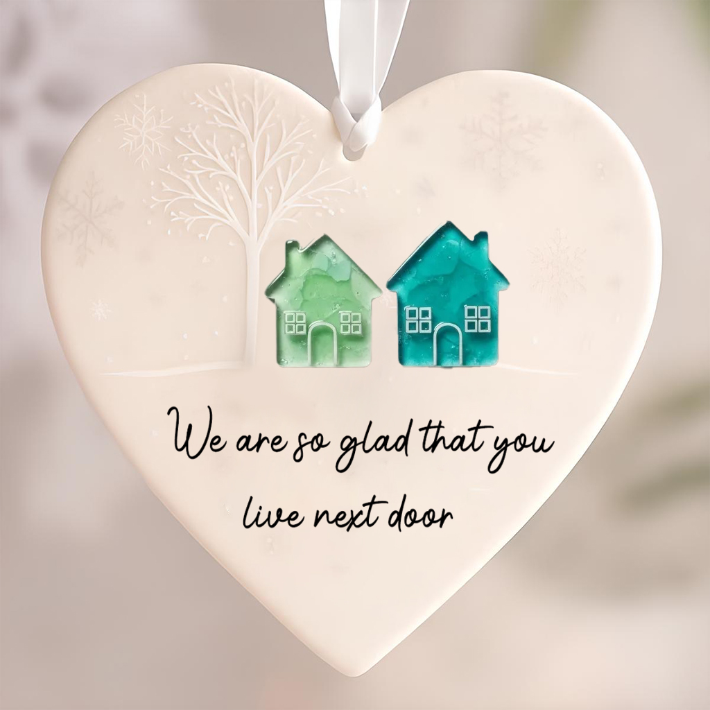 🎁✨ Heart-Shaped Sea Glass Ornament – Perfect Holiday & Special Occasion Gift
