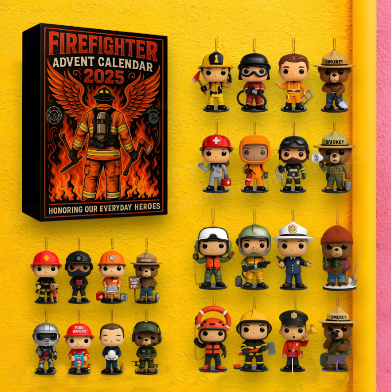 🔥🚒 Firefighter Advent Calendar 2025 - Perfect Holiday Gift & Special Occasion Present