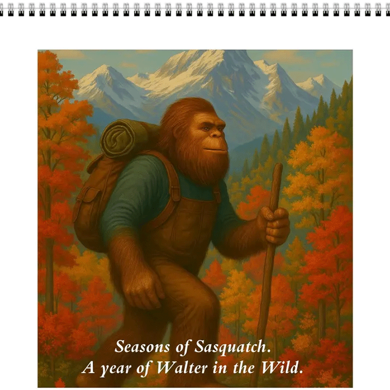 Bigfoot Adventures 2026 Wall Calendar 🎁🗓️ - Perfect Gift for Holidays & Special Occasions!