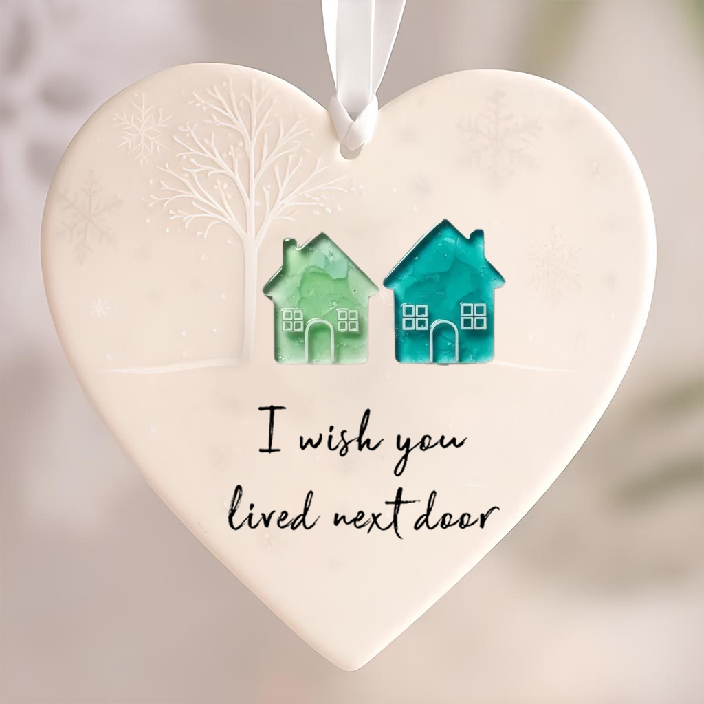 🎁✨ Heart-Shaped Sea Glass Ornament – Perfect Holiday & Special Occasion Gift