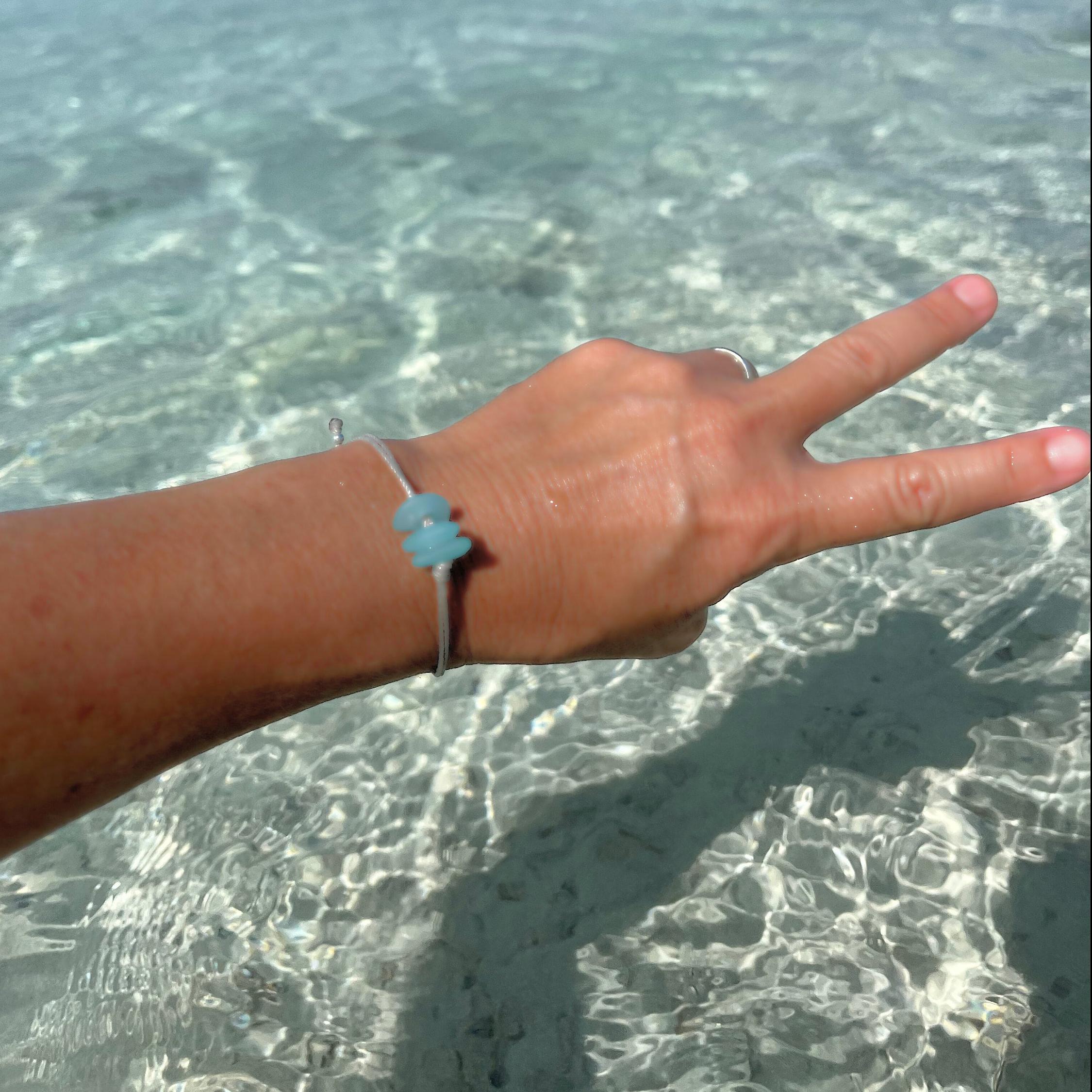 ✨ Soul Sister Sea Glass Bracelet - Perfect Gift for Holidays & Special Occasions 💝