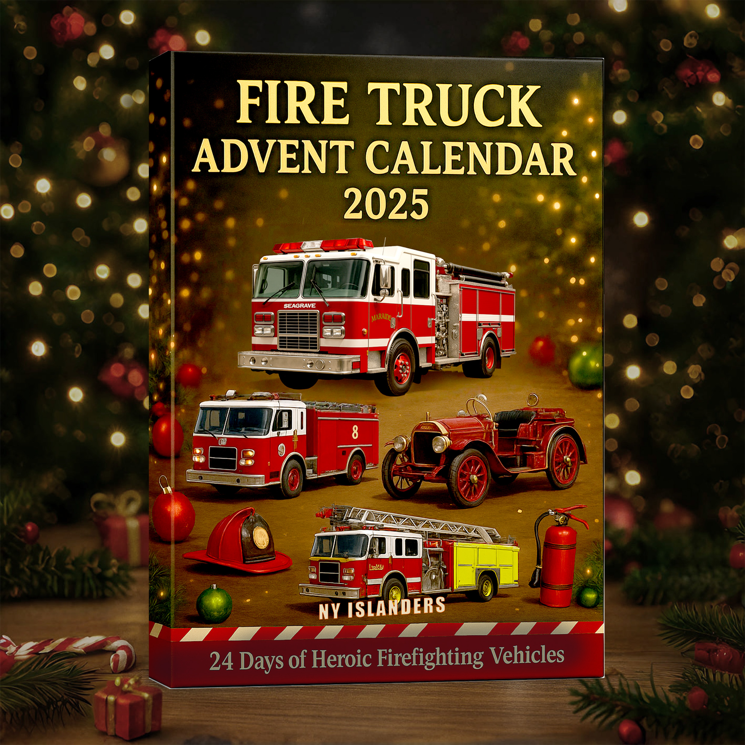 🚒 Fire Truck Advent Calendar 2025 🎁 – Perfect Holiday & Special Occasion Gift!