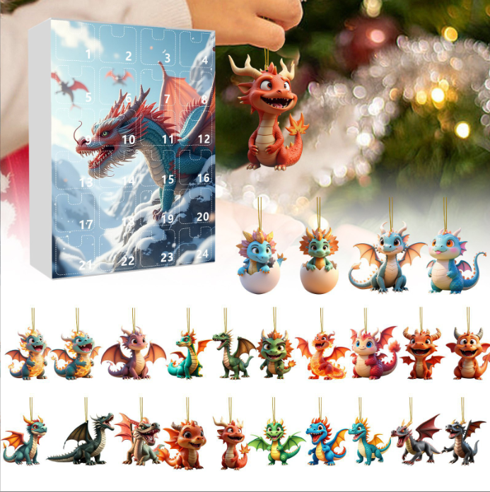 🐉🎁 2025 Dragon Advent Blind Box Calendar – Perfect Holiday & Special Occasion Gift!