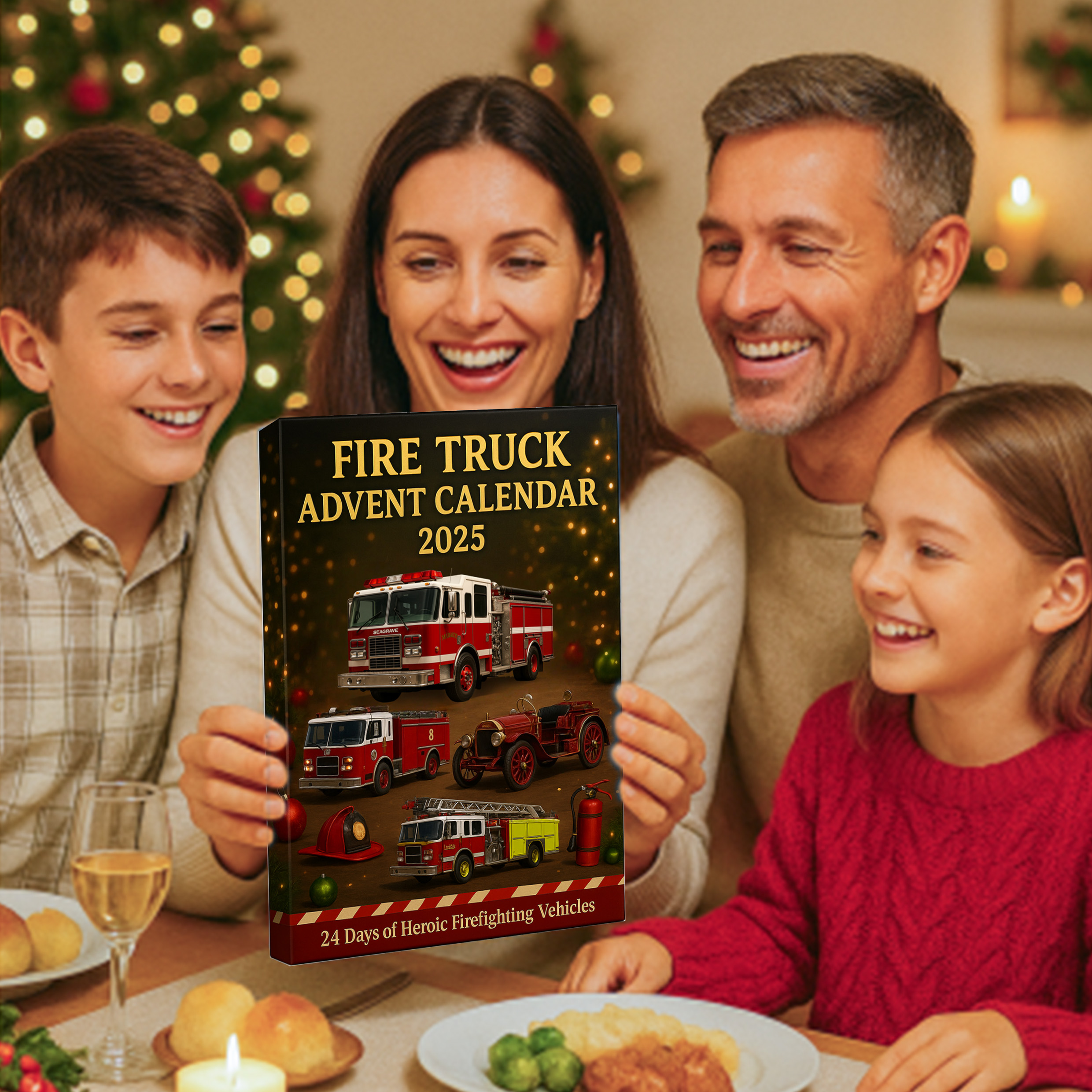 🚒 Fire Truck Advent Calendar 2025 🎁 – Perfect Holiday & Special Occasion Gift!