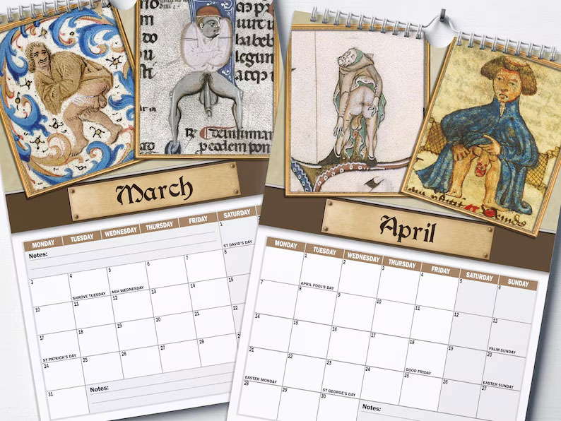 🎁✨ 2026 Medieval-Themed Calendar – Perfect Holiday & Special Occasion Gift!