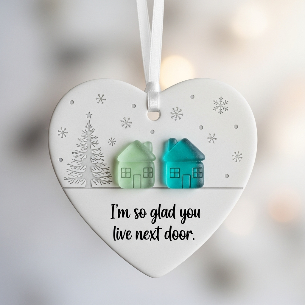 🎄💖Heart-Shaped Christmas Ornament – Perfect Gift for Holidays & Special Occasions! 🎁
