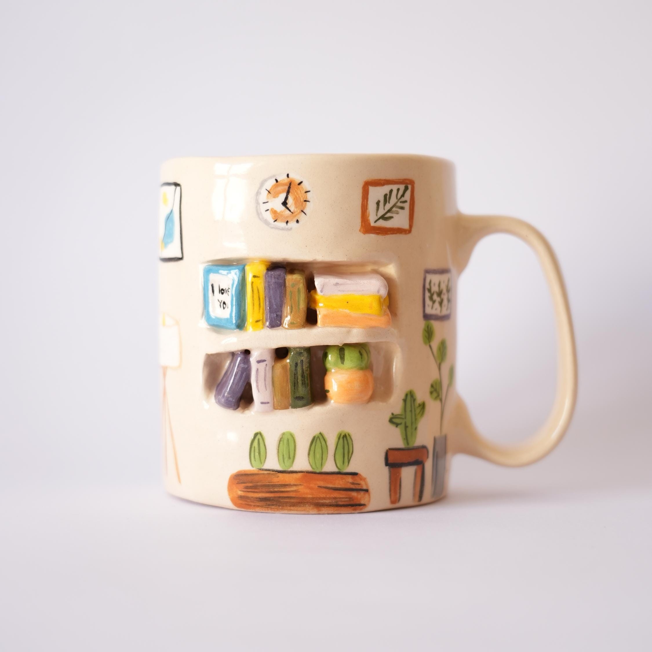 📚✨ Cozy Book Nook Mug – Perfect Gift for Holidays & Book Lovers!