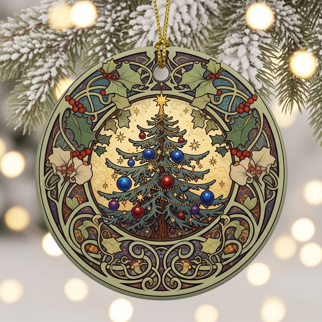 🎨✨ Famous Paintings Inspired Christmas Ornaments – Perfect Holiday & Special Occasion Gift!