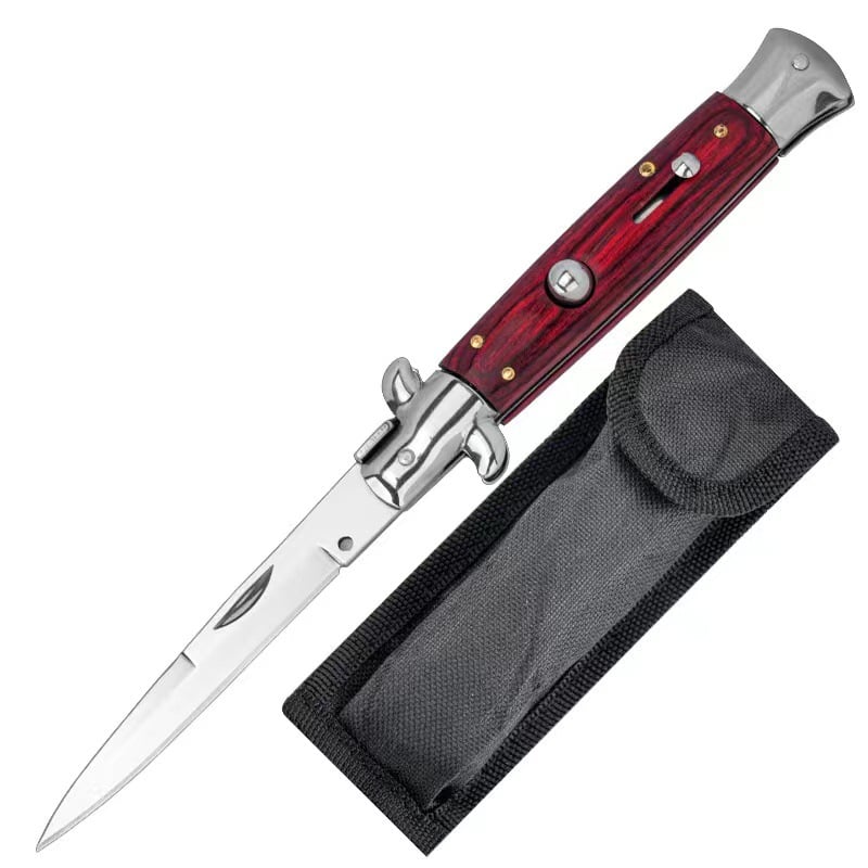 ✨Handcrafted Italian Stiletto Pocket Knife – Perfect Gift for Holidays & Special Occasions 🎁🔪