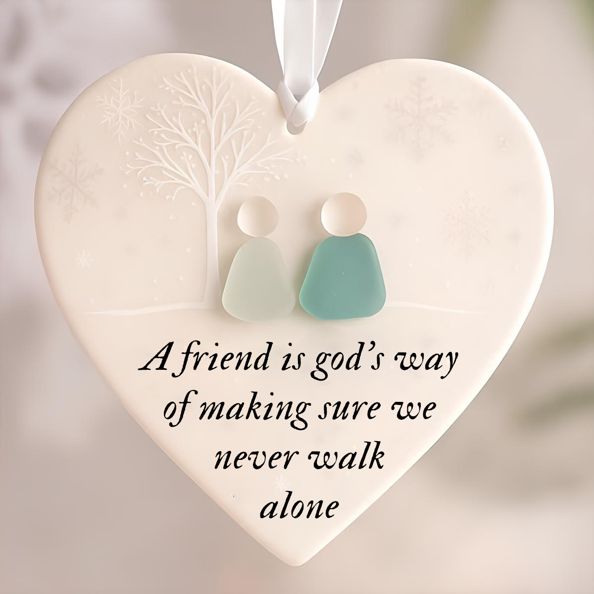 💙🎁 Heart-Shaped Friendship Decor – Perfect Gift for Holidays & Special Occasions