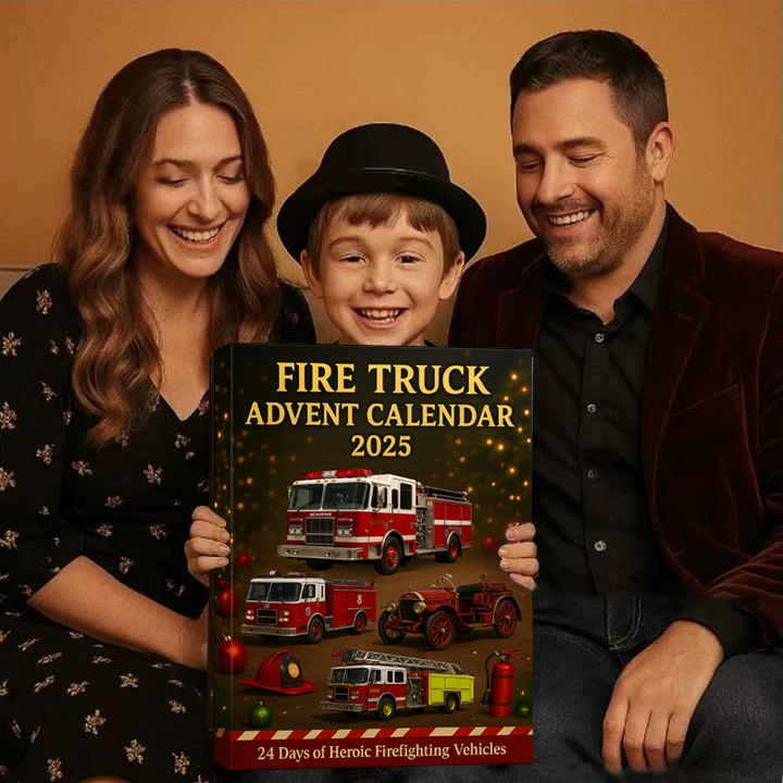 🚒🔥Fire Truck Advent Calendar 2025 – Perfect Holiday Gift for Kids! 🎄🎁