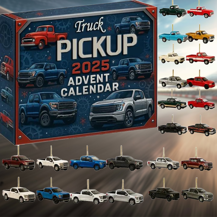 🎁🚚 2025 Truck Pickup Advent Calendar – Perfect Holiday Gift with 24 Days of Diecast Truck Surprises! 🎄🎁