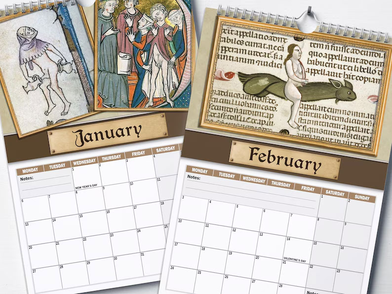 🎁✨ 2026 Medieval-Themed Calendar – Perfect Holiday & Special Occasion Gift!