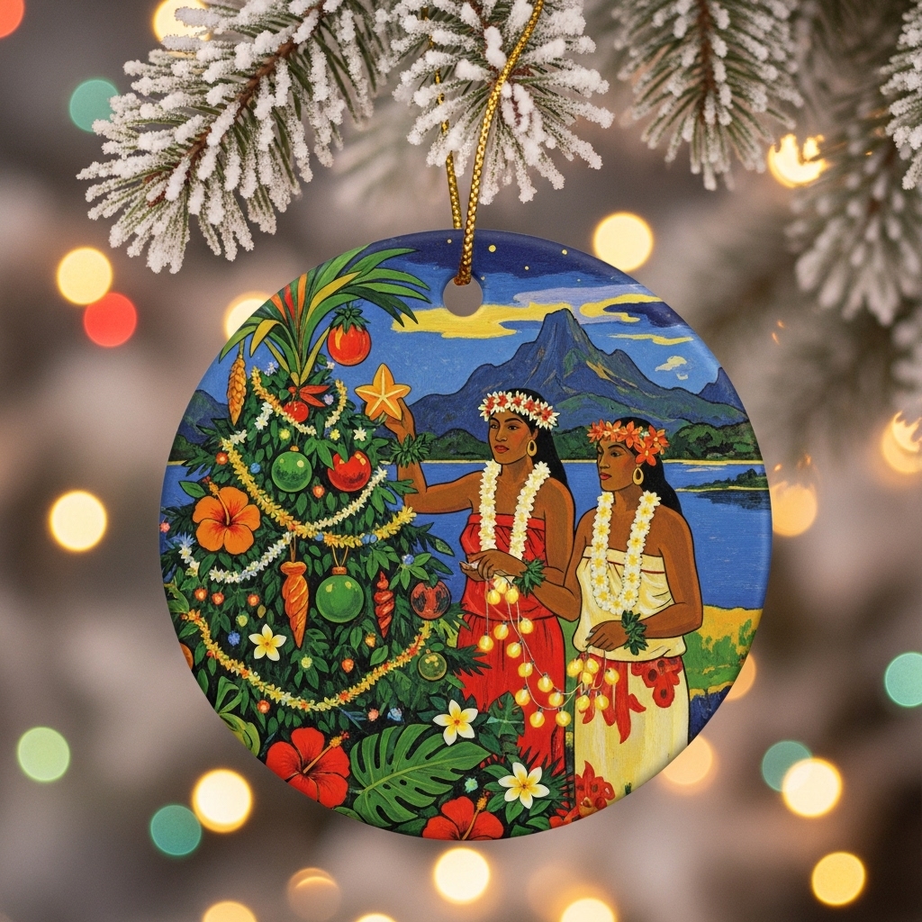 🎨✨ Famous Paintings Inspired Christmas Ornaments – Perfect Holiday & Special Occasion Gift!