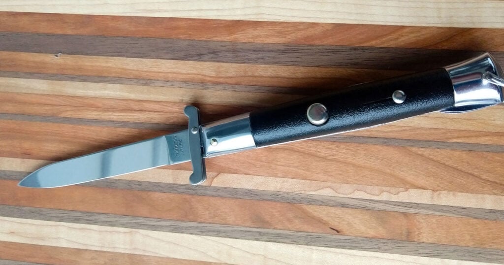 ✨Handcrafted Italian Stiletto Pocket Knife – Perfect Gift for Holidays & Special Occasions 🎁🔪