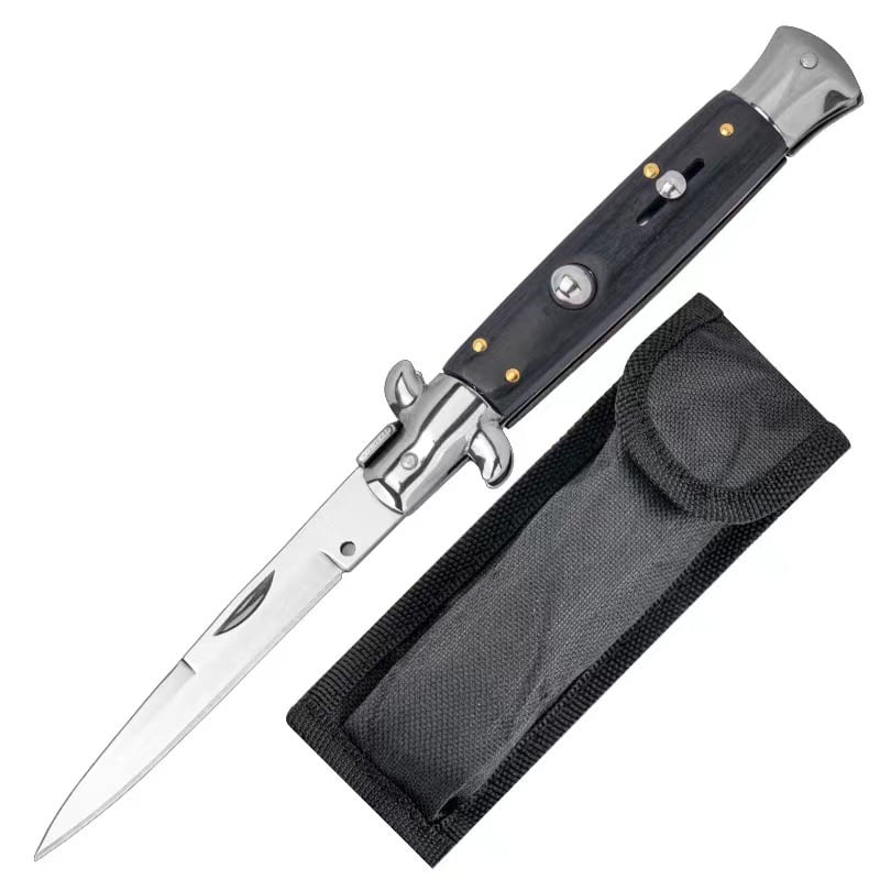 ✨Handcrafted Italian Stiletto Pocket Knife – Perfect Gift for Holidays & Special Occasions 🎁🔪