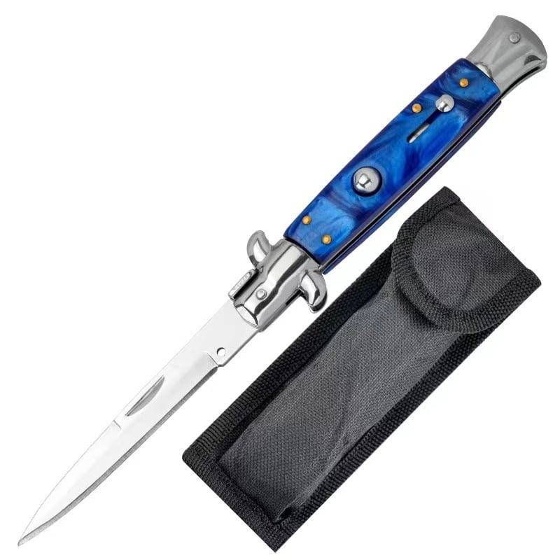 ✨Handcrafted Italian Stiletto Pocket Knife – Perfect Gift for Holidays & Special Occasions 🎁🔪