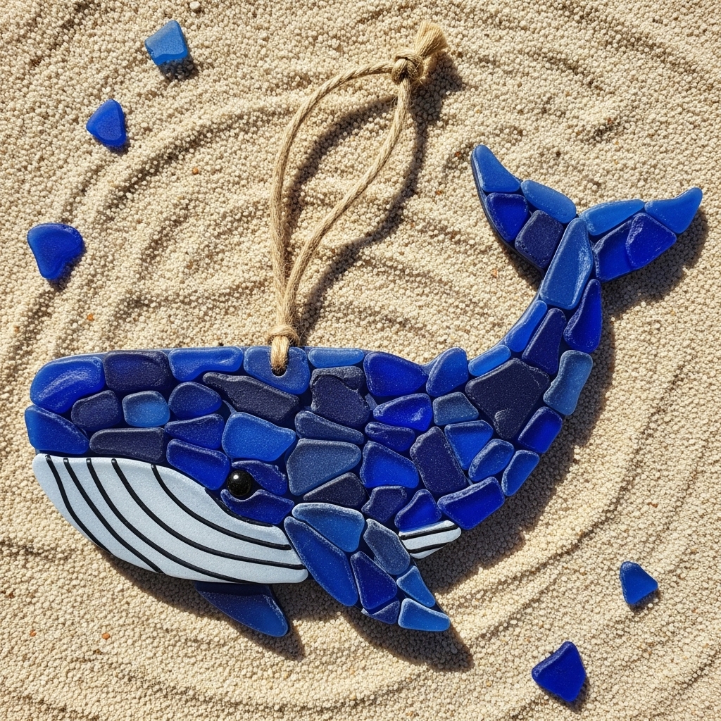 ✨2025 New Sea Glass Christmas Ornament—Perfect Holiday Gift for Special Occasions🎄