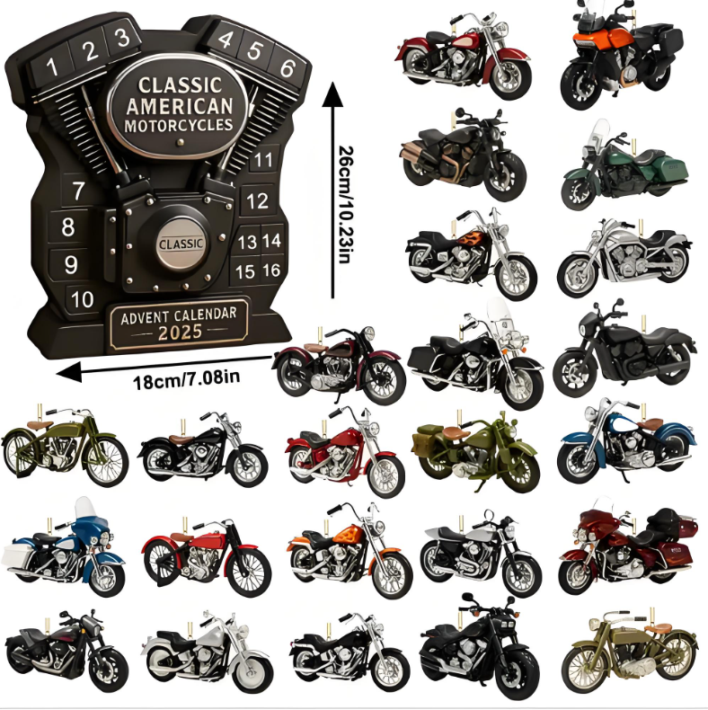 🎁 American Motorcycles Advent Calendar 2025 - Perfect Holiday Gift for Motorcycle Lovers 🏍️