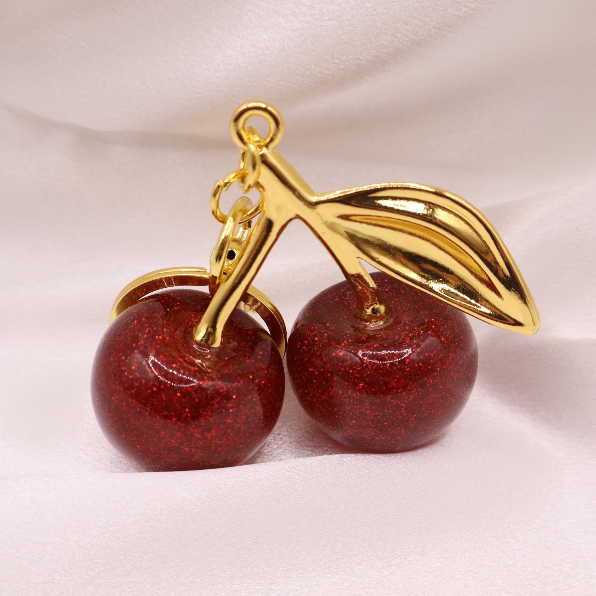 🎁✨ Red Cherry Keychain - Perfect Holiday & Special Occasion Gift!