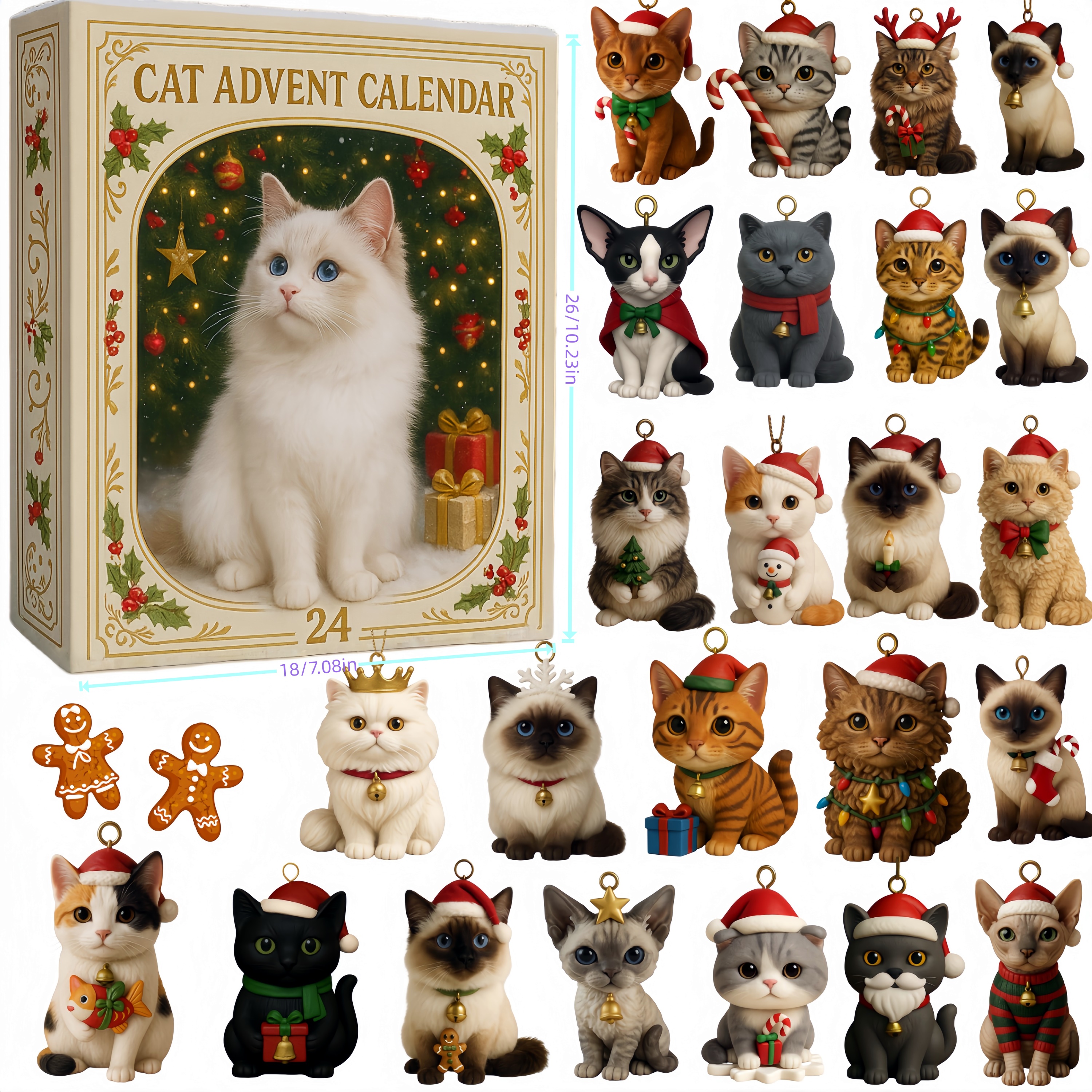 🎁😻Cat Lovers Advent Calendar 2025 - Perfect Holiday Gift for Pet Parents!