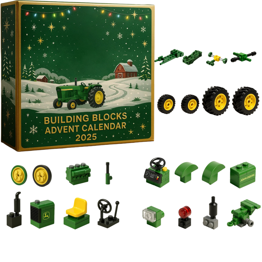 🎄Christmas & Holiday Gift🎁 Tractor Brick Advent Calendar - Perfect Present for Special Occasions!
